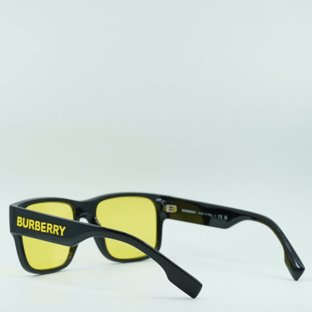 Burberry BE4358 300185 Square Sunglasses - Black/Yellow - Picture 6 of 11